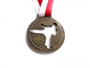 medal odlewany, galwanizacja mosiądz patynowany